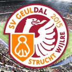Logo SV Geuldal boven stadion